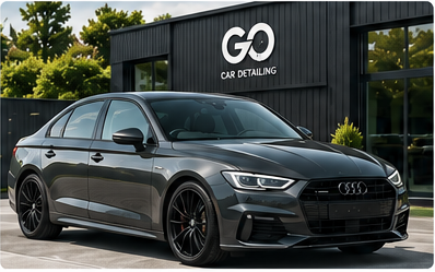 Full Valet service – full exterior view of a professionally detailed car