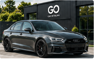 Full Valet service – full exterior view of a professionally detailed car