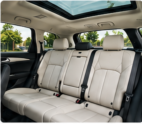 Premium Deep Clean service – fresh, fully cleaned car interior