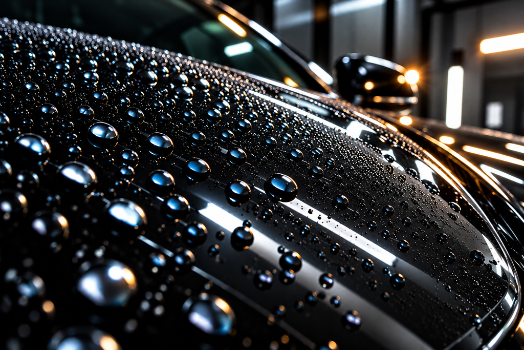 Wax Protection & Gloss - water beading